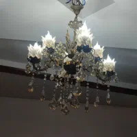 لوستر و گلدان برنج|لوستر و چراغ آویز|بهارستان, |دیوار