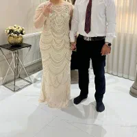 لباس مجلسی پنلی از سنگ و مروارید، ترک