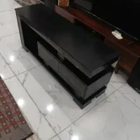 میز تلویزیون چوبی دو کشو