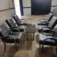 ۶ عدد صندلی انتظار یک عدد میز وسط نو|مبلمان اداری|صباشهر, |دیوار