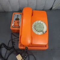 تلفن چرخشی قدیمی. تلفن زیمنس آلمانی
