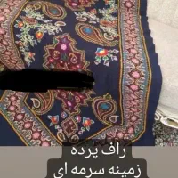 پرده پته سرمه ای پرده پته سرمه ای|پرده، رانر، رومیزی|زرند, |دیوار