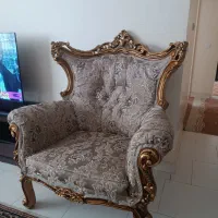 مبل استیل سلطنتی ۹نفره|مبلمان خانگی و میز عسلی|پرند, فاز ۶|دیوار