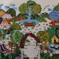 تابلوسوزندوزی بادست|کلکسیون اشیاء عتیقه|تهران, اکباتان|دیوار