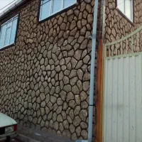 سیمان کاری سیاه و سفید طرح سنگ و درخت شن و سیمانی|خدمات پیشه و مهارت|رودسر, |دیوار