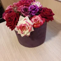 باکس گل رز مصنوعی