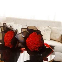 دسته گل رز ربانی