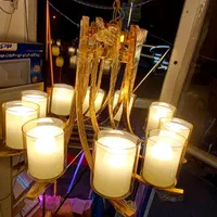 لوستر آویزی مدل ر رنگ طلایی با آبکاری آب طلا|لوستر و چراغ آویز|اردبیل, |دیوار