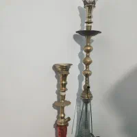 قلیون برنجی /اکواریوم خارجی شیشه کج