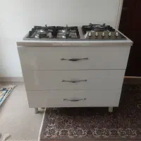 اجاق گاز رومیزی با کابینت