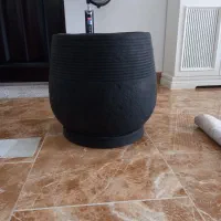 سه عدد گلدان سفالی بزرگ