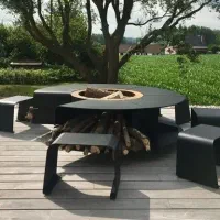 آتشدان پارادایس با نیمکت