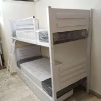 تخت دوطبقه با قیدونردبان فلزی|تخت و سرویس خواب|تهران, افسریه شمالی|دیوار