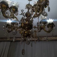 لوستر برنز ۵شاخه ده لاله