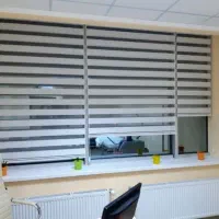 پرده زبرا ساده و اداری