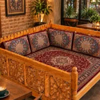 پشتی ومتکا وتشکچه برای تخت سنتی
