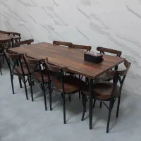 میز و صندلی چوبی مقاوم و نشکن کاملانو|میز و صندلی غذاخوری|خلخال, |دیوار