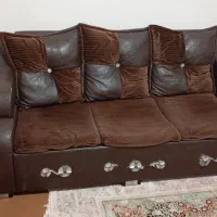 مبل ۷ نفره قهوه ای سوخته|مبلمان خانگی و میز عسلی|گنبد کاووس, |دیوار