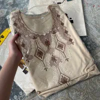 پیرهن نخی بلند نو