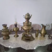 سرویس سماور برنج زغالی مهر دار ۴۵ میلیون پرند