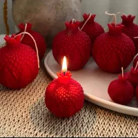 شمع انار و کدوی شب یلدا|صنایع دستی و سایر لوازم تزئینی|مشهد, رده|دیوار