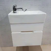 روشویی کابینتی باریک با طراحی مدرن