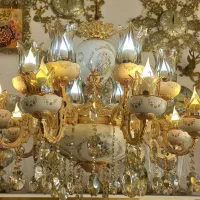 لوستر طرح فرشته سرامیکی (تخت جمشید)|لوستر و چراغ آویز|اهواز, حصیرآباد|دیوار
