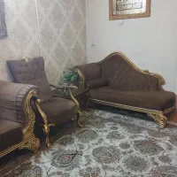 مبل نیمه استیل همراه با دو عسلی و جلو مبلی|مبلمان خانگی و میز عسلی|تهران, مینای شمالی (مخبر)|دیوار