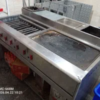 فر ساندویچی فسست فود میز کار استیل