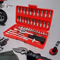جعبه 46 پارچه آچار و سری بکس و پیچ گوشتی|ابزارآلات|چابهار, |دیوار