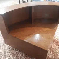 میز باکس دار گوشه ای چوبی