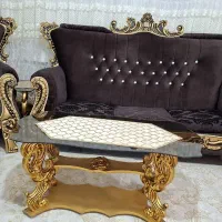 مبل سلطنتی پلی استر با عسلی قیمت ۷۰۰۰۰۰۰|مبلمان خانگی و میز عسلی|کبودرآهنگ, |دیوار