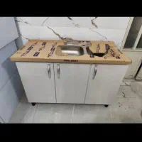 کابینت فلزی ام دی اف  زیر سینکی و آبچکان آماده