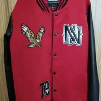 کاپشن پاییزه آستین چرم