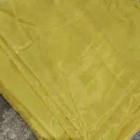 پارچه ی پرده حریر زرد