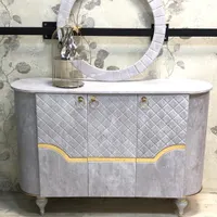 کنسول لبه گرد به همراه آینه (تولیدی) تمام وکیوم|بوفه، ویترین، کنسول|مشهد, وحدت|دیوار