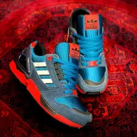 کتونی زدایکس ۸۰۰۰ zx8000 سرمه کف قرمز آکبند عتیقه