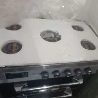 اجاق گاز طرح فر پنج شعله صفحه شیشه مشکی دیجیتال|اجاق گاز و لوازم برقی پخت‌وپز|فاضل آباد, |دیوار