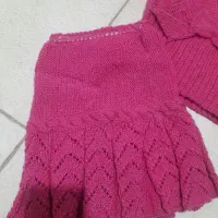 لباس دخترانه بافت با دست یلدایی و غیر یلدا|کفش و لباس بچه|اصفهان, کنگاز|دیوار