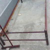 دوعدد تخت یک نفره فلزی