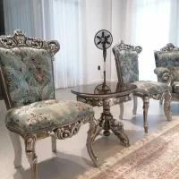 مبلمان استیل 9نفره و راحتی 5نفره شیک|مبلمان خانگی و میز عسلی|تنکابن, |دیوار
