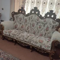 مبل سلطنتی ۹ نفره با سه تا میز عسلی  و بوفه|مبلمان خانگی و میز عسلی|آمل, |دیوار