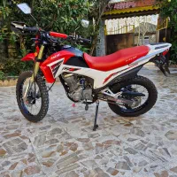 تریل فلات ۲۰۰  همتاز طرح crf در حد نو انجین جدید|موتورسیکلت|رشت, لاکانی|دیوار