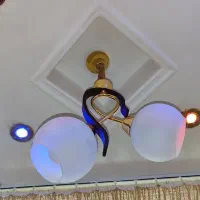 لوستر دوشاخه نو نو پر نور|لوستر و چراغ آویز|ملایر, |دیوار