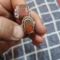 دوعدد انگشتر خطی خیلی کهنه و قدیمی دونه ای ده تومن
