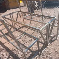 میز و صندلی کتابخانه (ترکیب چوب و فلز)