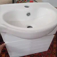روشویی همراه کابین در حد نو