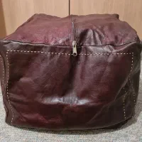 فروش یک عدد کنار مبلی چرم طبیعی خارجی نو
