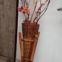 گلدان حصیری