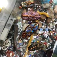 گردنی مسی با سنگ طبیعی لابرادوریت